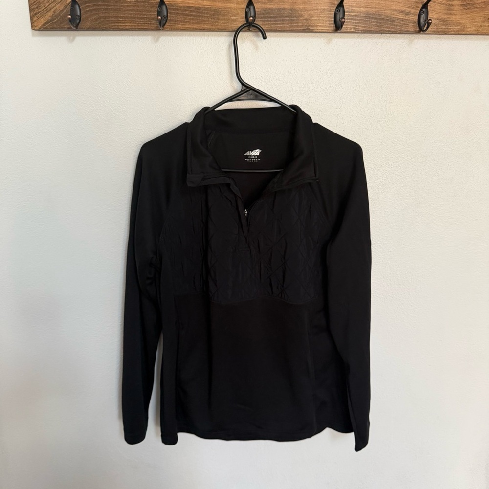Avia Black Athletic Quarter Zip Pullover